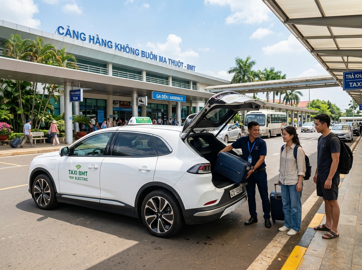 Taxi Đắk Mil đi sân bay Buôn Ma Thuột